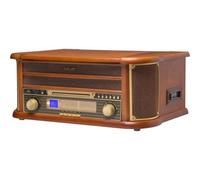 Giradischi Denver MCR-50MK3 5W RMS AUX USB Cinghia Cassette CD Legno