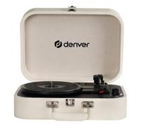 Giradischi Denver VPL-130 2 x 1 W RMS USB AUX trazione diretta beige