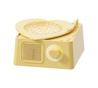 Giradischi di record vinile portatile, velocità multipla, 13.1x12,5 x 8,4 cm, lettore discografico, giradischi vintage, facile da usare e libertà di musica a cordone, per gli amanti della musica
