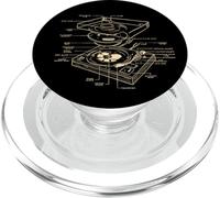 Giradischi DJ Schema Party Design Dance Discoteca Techno Musica PopSockets PopGrip per MagSafe