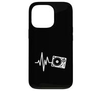 Giradischi Heartbeat DJ Vinyl Record Music Line Custodia per iPhone 13 Pro