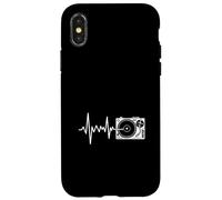 Giradischi Heartbeat DJ Vinyl Record Music Line Custodia per iPhone X/XS