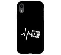 Giradischi Heartbeat DJ Vinyl Record Music Line Custodia per iPhone XR