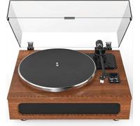 Giradischi in vinile ad alta fedeltà, 4 altoparlanti stereo integrati, trasmissione a cinghia, testina MM, stilo ATN-3600L, 33/45 giri, BT wireless