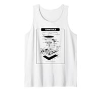 Giradischi - La Musica Mi Fa Battere Il Cuore (Retro Graphic) Canotta