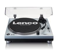 Giradischi Lenco L-3809 - Giradischi per DJ con trazione diretta - USB - Preamplificatore - 33 e 45 giri - MMC - RCA - Uscita di linea - Blu metallizzato