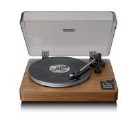 Lenco LBTA-165WD Giradischi completamente automatico - Bluetooth 5.3 - Corpo in legno - Piatto in metallo e pickup AT3600L - Auto Start & Auto-Return - 2 velocità (33/45 giri/min) - Integrato