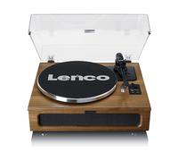 Lenco LS-410 Giradischi, Giradischi Vinili, Bluetooth - altoparlante integrato 40 Watt RMS - trasmissione a cinghia - preamplificatore - RCA Out e AUX-in - legno LS-410WA marrone