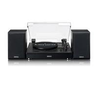 Lenco Giradischi con Trasmissione a cinghia e altoparlanti colore Nero - LS-101