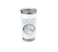 Giradischi Moon Batteria E Basso DJ Jungle Music EDM Junglist Bicchiere termico in acciaio inox doppia parete