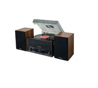 Muse MT120MB Microsistema con giradischi legno/nero