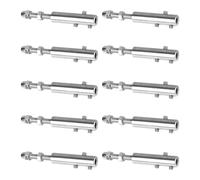 Giradischi per cavi di filo, acciaio inossidabile Set da 0,39 x 2,36 x 1,18 pollici, 10 pezzi Heavy Duty Rope Kit, Hook and Eye Tensioners, Ideal for Garden Trellis, Shade Sail