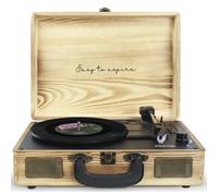 Giradischi portatile in legno Prixton VC400
