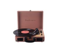 PRIXTON - Giradischi Vintage VC400 - Riproduttore Convertitore di Vinili tramite Bluetooth e USB - 2 altoparlanti integrati (Mocha Mousse)