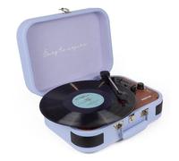 PRIXTON Giradischi in Vinile Vintage VC600, Lettore e convertitore di vinile tramite Bluetooth e USB, 2 altoparlanti incorporati, Colore Lilla