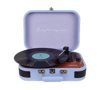 PRIXTON Giradischi in Vinile Vintage VC600, Lettore e convertitore di vinile tramite Bluetooth e USB, 2 altoparlanti incorporati, Colore Lilla