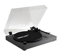 Giradischi professionale a 2 velocità, piatto in alluminio anti-risonanza, contrappeso regolabile, peso anti-pattinaggio, uscite RCA preamplificatore fono integrato per audiofili/studio/DJ