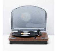 Giradischi retrò, grammofono vintage, compatibile con dischi in vinile da 7/10/12 pollici, velocità 33/45/78 giri/min, altoparlanti 4Ω 5W