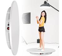 Giradischi rotante elettrico con telecomando, velocità regolabile per fotografia di prodotto, capacità 200 libbre, espositore motorizzato automatico muto