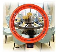 Giradischi rotante motorizzato, organizer Lazy Susan, espositore rotante elettrico a 360 gradi Vassoio da portata Piattaforma girevole automatica Base girevole per piano in legno e vetro ( Colore : Ne