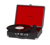 Giradischi semiautomatico Denver - Nero - Digitalizzazione USB - 33/45/78 giri/min
