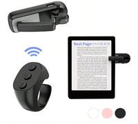 Giradischi telecomandato compatibile con Kindle Paperwhite, Oasis, Scribe e altri ereader, pulsante di sfogliatura per tablet iPad, ideale per leggere romanzi, con attivazione remota per telefono, fot