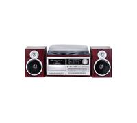 GIRADISCHI TREVI TT 1072 Stereo DAB+ 25W Bluetooth USB/SD/CD Cassetta LEGNO