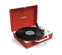 Victrola, Giradischi Portatile Re-Spin, Audio Di Qualità, Bluetooth, Design Eco-Sostenibile E Moderno, Tecnologia Vinyl Stream, Rosso
