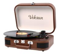 Giradischi Vinile Giradischi Portatile Vintage con uscita Bluetooth Lettore LP