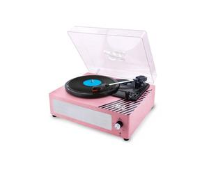Giradischi vinile Lisciani Giochi Vintage Rainy Days 3 velocità Bluetooth Rosa - Nouvo