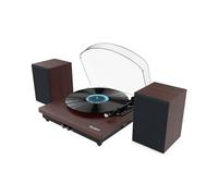 Giradischi Vinili Bluetooth 5.3 | Giradischi Bluetooth con Cartuccia Premium e Adattatore 45 RPM | Lettore Vinile con Ingresso AUX e Uscita RCA | Giradischi con Casse Esterne | Majority Moto Plus
