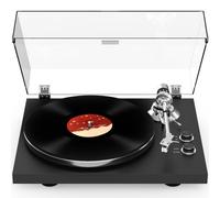 Giradischi Vinili Trasmissione a Cinghia con Connettività di Uscita Wireless, Lettore con Contrappeso Regolabile e Cartuccia Magnetica e 2 Velocità 33/45 RPM, Conversione USB, Linea Fono