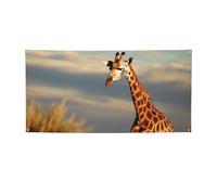 Giraffa Animali Dell'Africa Banner Stampa Indoor Outdoor Bandiera Party Banner e segni Poster Personalizzato Sfondo Foto Sfondo per Business Laurea Matrimonio Evento Decorazione Medio