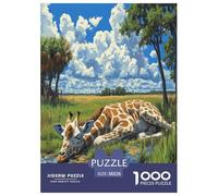 Giraffa Arteistica Animale 1000 Pezzi Adulto Puzzle Jigsaw Per Gioco Familiare Decorazione Interna Unica Regalo Per Amore E Amico Divertimento Gioco Stress Relief 38x26cm/1000pcs