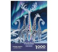Giraffa Arteistica Jigsaw 1000 Pezzi Animale Per Adulti Puzzle Per Gioco Familiare Gioco Education Regalo Per Amore E Amico Decorazione Interna Unica Stress Relief 70x50cm/1000pcs