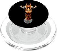 Giraffa carina con collare RGB Ruth Bader Ginsburg PopSockets PopGrip per MagSafe