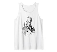 Giraffa Che Suona Il Violoncello Cool Animal Musicista Violoncellista Rock Band Canotta