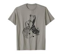 Giraffa Che Suona Il Violoncello Cool Animal Musicista Violoncellista Rock Band Maglietta