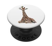 Giraffa Cinciallegra Uccello Ornitologo Biologo Animale PopSockets PopGrip Adesivo