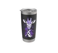 Giraffa con macchie viola Bicchiere termico in acciaio inox doppia parete