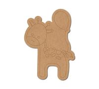 Giraffa con palloncino pre-marcato design 1 popolare italiano compensato / 7,6 cm / 5