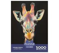 Giraffa creativa Animalii 1000 Pezzi Jigsaw Puzzle Adulto Per Gioco Familiare Gioco Education Regalo Per Amore E Amico Decorazione Interna Unica Stress Relief Toy 38x26cm/1000pcs