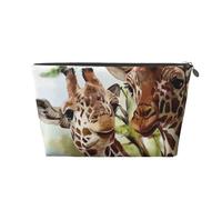 Giraffa dei cervi dell'acquerello, Borsa da toilette Borsa per trucco Borsa per cosmetici Borsa da toilette da viaggio portatile