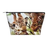Giraffa dei cervi dell'acquerello, Borsa da toilette Borsa per trucco Borsa per cosmetici Borsa da toilette da viaggio portatile