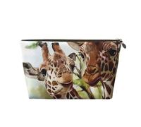 Giraffa dei cervi dell'acquerello, Borsa per il trucco Borsa per cosmetici Borsa da toilette da viaggio portatile Borsa da toilette