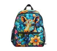Giraffa Di Cerva In Stile Europeo Zaino per Bambini Borsa a Tracolla Zainetti Per Ragazze Ragazzi Bambino Zaini Scuole Viaggi Sportivo per 2-7 età