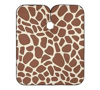 Giraffa Mucca Stampa Animale Marrone Macchia Mantella Taglio Capelli Regolabile Mantella Parrucchiere Impermeabile Taglio Di Capelli Mantello Per Barbieri Uomini Parrucchieri 140X168Cm