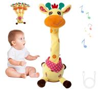 Giraffa Musicale Giocattolo - Canta, Balla E Ripete Ciò Che Dici, Peluche Giraffa Elettronico, Giocattolo Interattivo Che Imita Con Registrazione, Luci Led Brillanti, Per Bambini Da 1 A 3 Anni