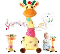 Giraffa parlante che canta e balla, giocattolo che ripete ciò che dici, controllo del volume, giraffa che canta e balla, incoraggia il linguaggio dei bambini, regali di compleanno(Remote Control)