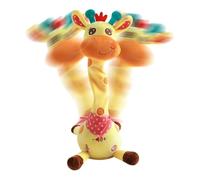 Giraffa Peluche Parlante Figurina Musicale Cantante Interattiva per Bambini | Giocattolo Educativo Morbido Favorisce Sviluppo Linguaggio e Giochi Musicali